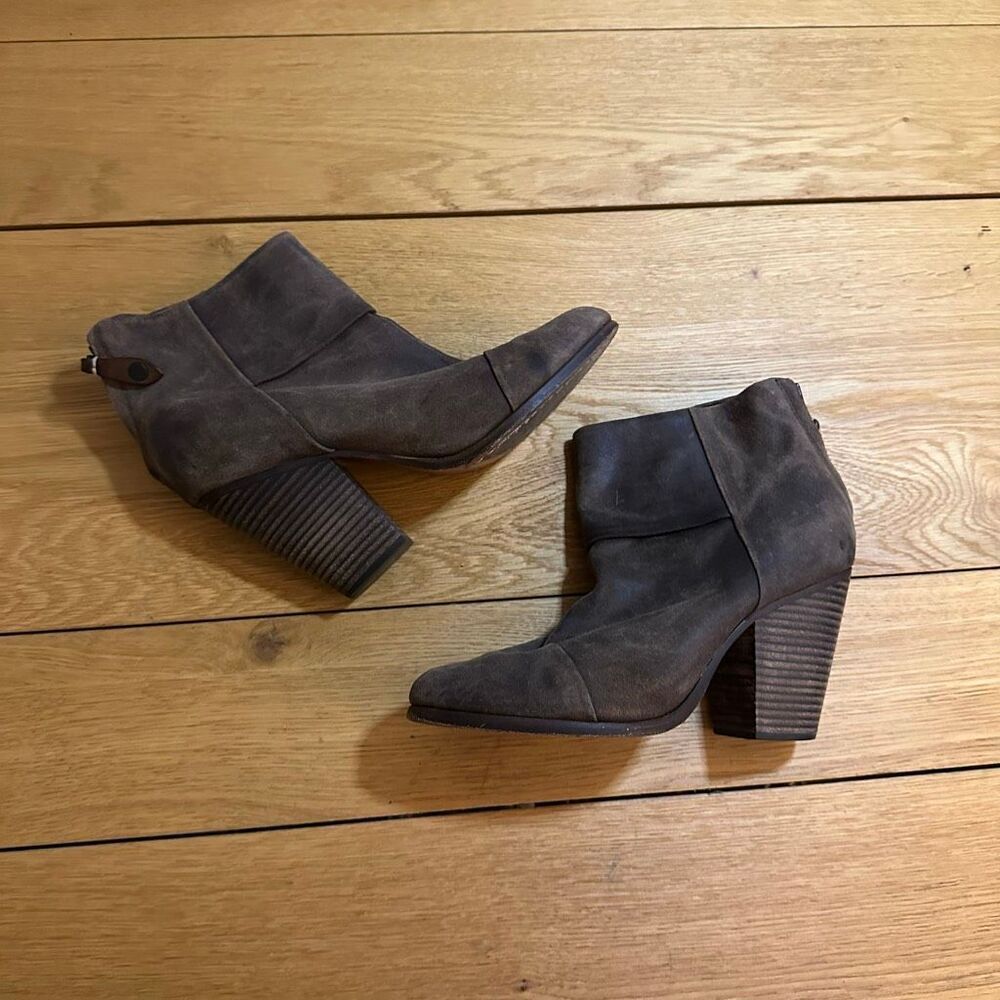 Rag & Bone Newbury ankle boots brown heeled size 40